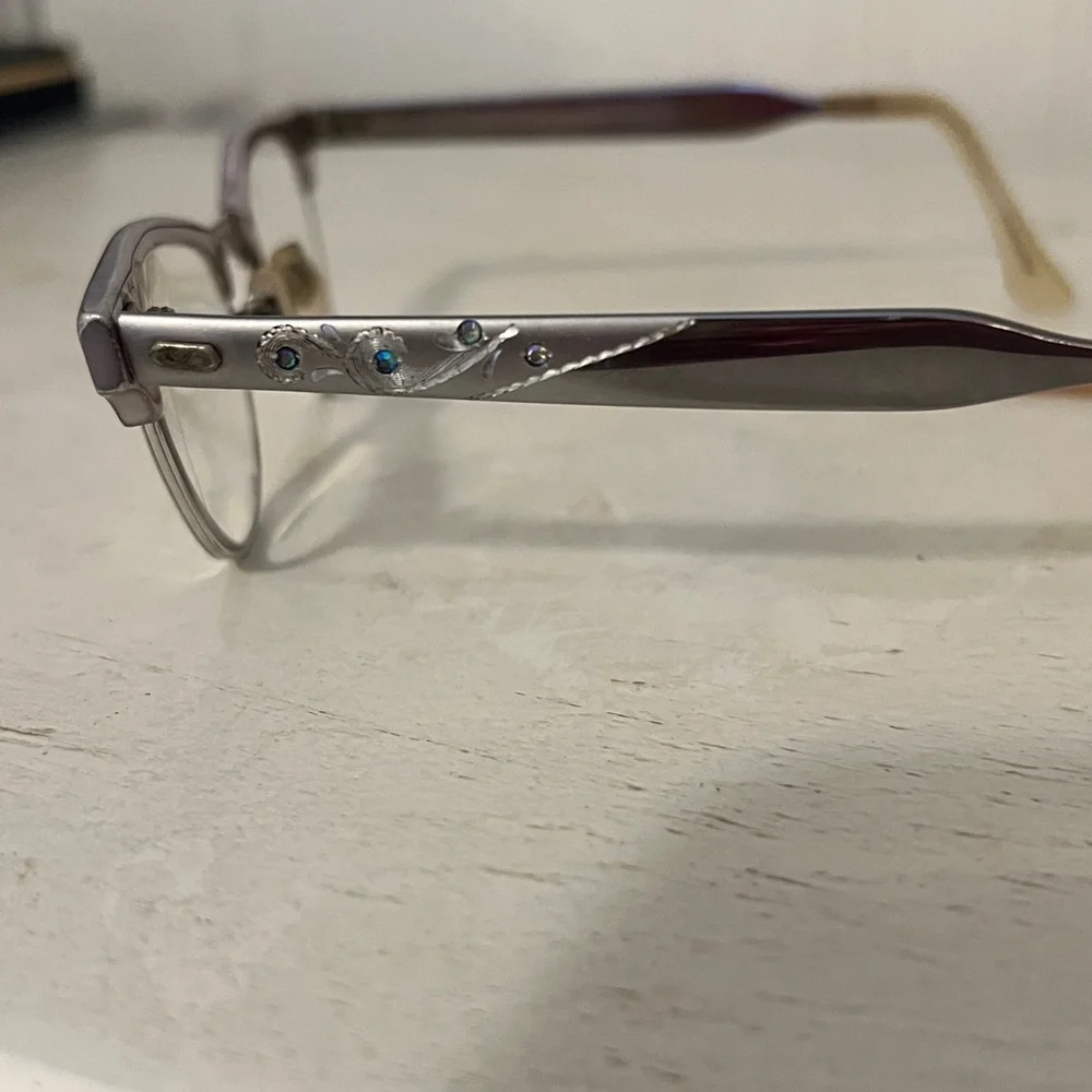 50s 12k Gold Filled Aluminum Art Craft Cat eye frames eye glasses 5 1/2 44